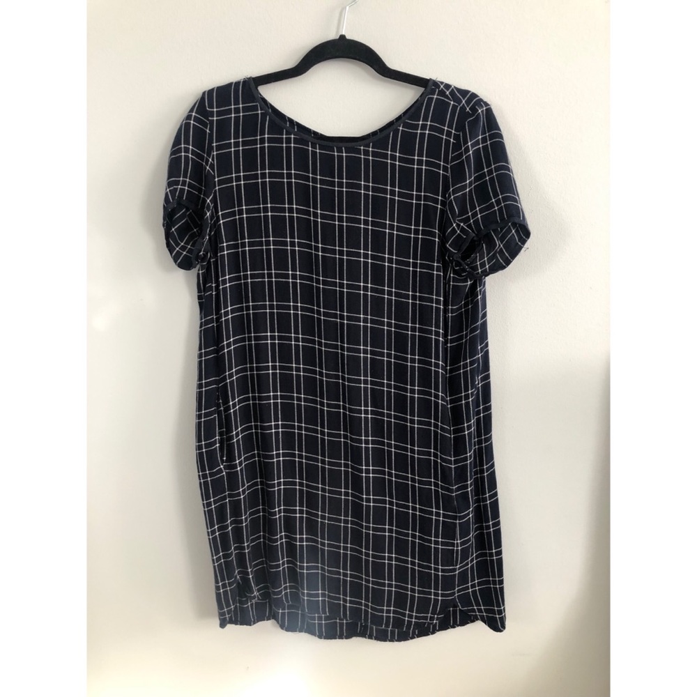 Plaid T-shirt dress